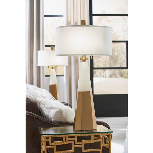 Chelsea House Inc Chelsea House Winfield Lamp in Alabaster For Sale - Image 4 of 6