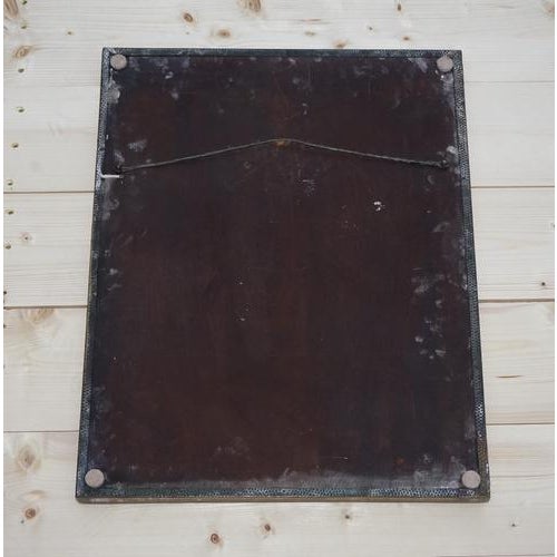 Metal Antique Neoclassical Style Brass Shells Mirror For Sale - Image 7 of 8