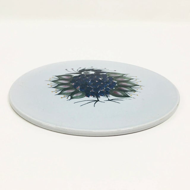 Mid-Century Modern 1960s Royal Copenhagen Decorative Round Plaque For Sale - Image 3 of 4