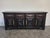 Breton Sideboard with Four Doors in Carved Oak and Brass For Sale - Image 4 of 10