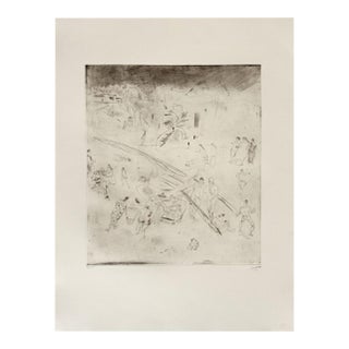 1980 Jules Pascin Port Maltais II Etching For Sale