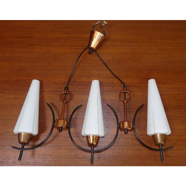 Hanging Lamp in Copper, 1960s For Sale - Image 5 of 10