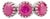 Contemporary White Gold Ruby Ring in Pinion Bezel Setting Size 5.5 For Sale