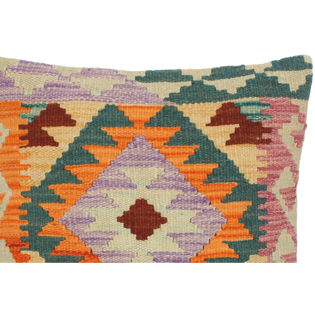 Southwestern Turkish Corazon Hand Woven Kilim Throw Pillow For Sale - Image 4 of 5