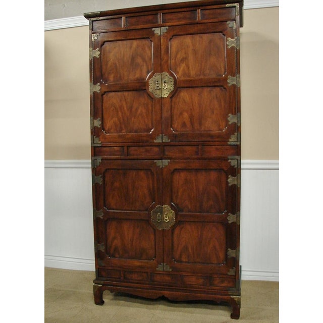 Vintage Asian Henredon Walnut Armoire Chairish
