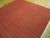 Early 20th Century 1920s Red Coral Stripe Kilim Antique Flat Woven Nw Persian Rug 7'9"x 8'7" Carpet For Sale - Image 5 of 5