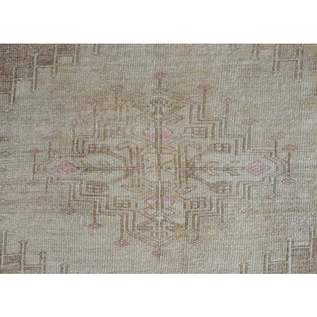 Textile Mid 20th Century Turkish Oushak Runner For Sale - Image 7 of 12