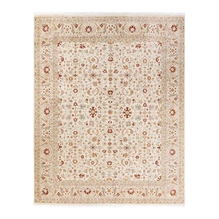 Mogul, One-of-a-Kind Hand-Knotted Area Rug in Ivory, 8' 1" x 10' 3" For Sale