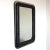 Rectangular Mirror with Black Leather Frame, 1970s For Sale - Image 9 of 9