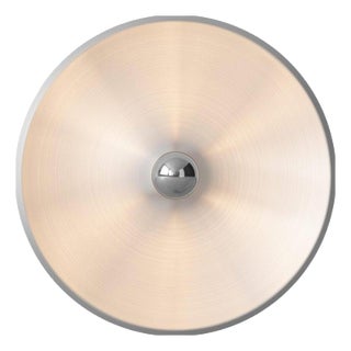 Model 262 Wall Lamp in Satinated Aluminum from Gino Sarfatti For Sale