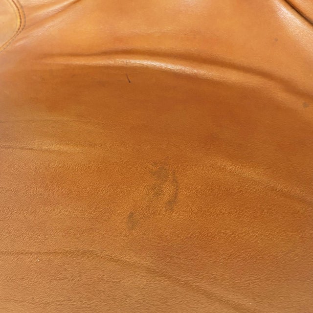 Italian Modern Brown Leather Chair attributed to Guido Faleschini, 1970s For Sale - Image 18 of 18