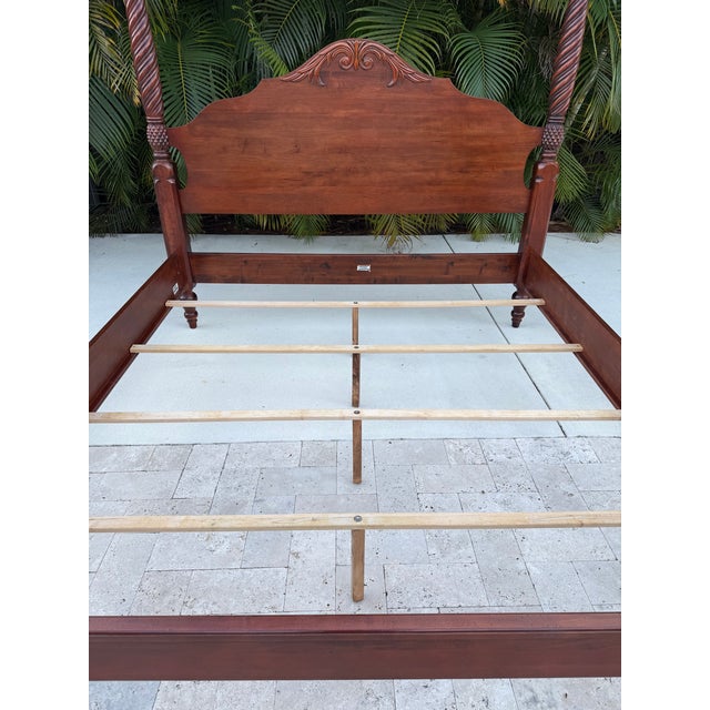 Ethan Allen British Classic Collection King Size Poster Bed For Sale - Image 10 of 10