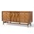 Mid-Century Modern Broyhill Brasilia Mid Century Walnut and Brass Lowboy Dresser For Sale - Image 3 of 9