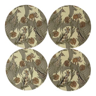 Set of 4 Boxed Set of Placemats From Giraffe Manor For Sale