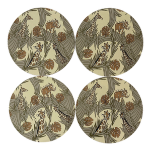 Set of 4 Boxed Set of Placemats From Giraffe Manor