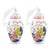 Chinoiserie Tobacco Leaf Glass Christmas Tree Ornaments - Set of 2 For Sale