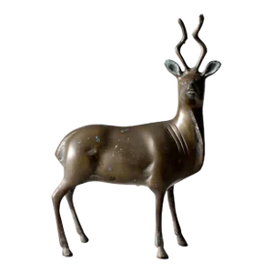 Vintage Brass Antelope