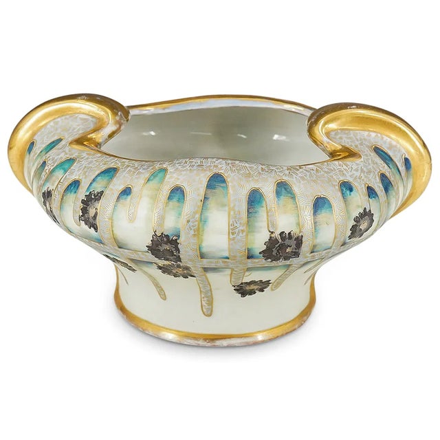 RStK Amphora Bowl, c.1900, Hand-Painted Floral & Gilt, 10.25-Inch For Sale - Image 9 of 15