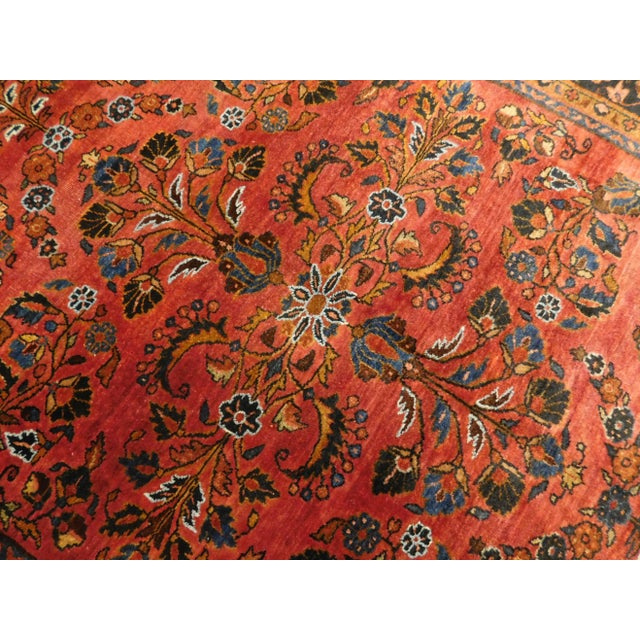 Antique Persian Kashan Rug With Manchester Wool and Silk. 4'5"x 7' For Sale - Image 4 of 13