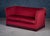 Vintage Red Velvet Knole Sofa with Floral Cushions, 1950s For Sale - Image 3 of 13