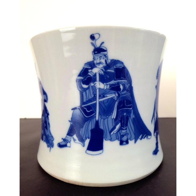 Chinese Five Tiger Generals Porcelain Bitong For Sale - Image 4 of 8