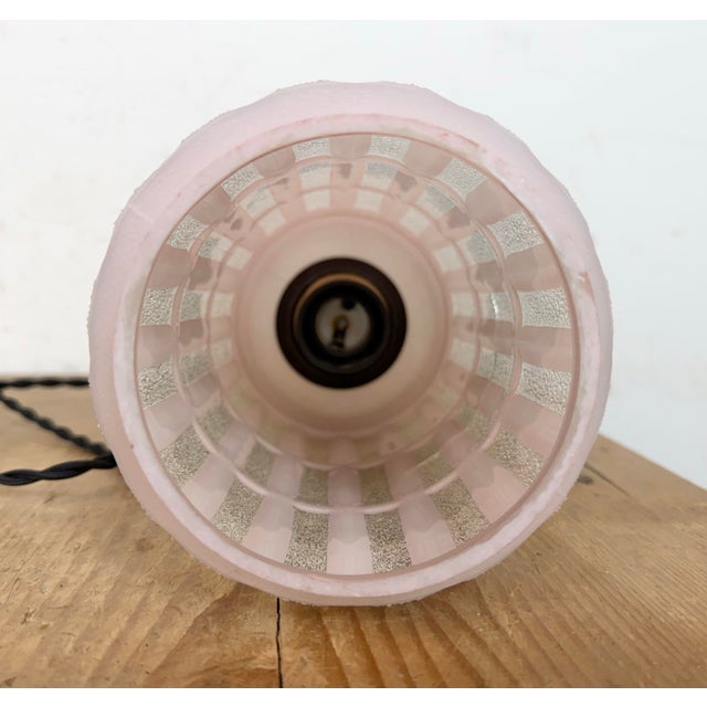 Vintage Glass Ceiling Light, 1970s For Sale - Image 12 of 17