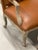 19th Century Pair of Louis XV Bergere Chairs Upholstered in Beige Leather For Sale - Image 12 of 18