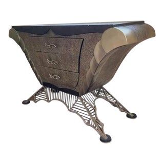 Modern Artmax Wooden and Metal Sideboard For Sale