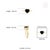3.11 Carat Heart Shape Black Diamond Solitaire Ring Size 8 in 14k Gold For Sale - Image 12 of 16
