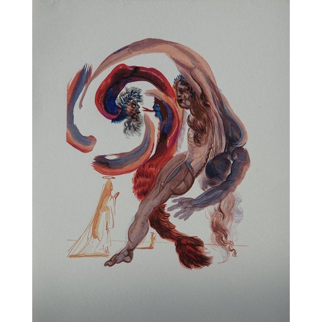 Salvador Dali, The Sloths, Woodcut For Sale - Image 6 of 6