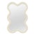 Petite Decorative Organic Hall Wavy Mirror - Beige Hvyli 6 by Oitoproducts For Sale
