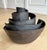 Charcoal Monumental 1970s Brutalist Signed Studio Pottery Spiral Sculpture / Vessel / Vase For Sale - Image 8 of 13