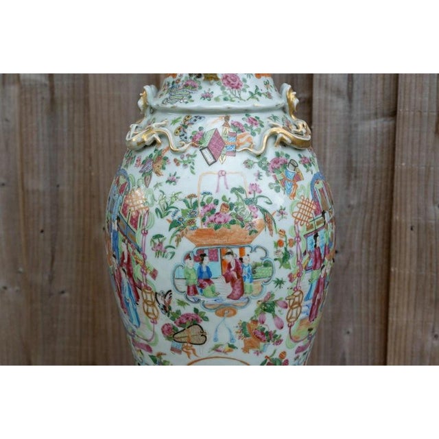 Antique Chinese Qing Dynasty Famille Rose Porcelain Vase For Sale - Image 16 of 18