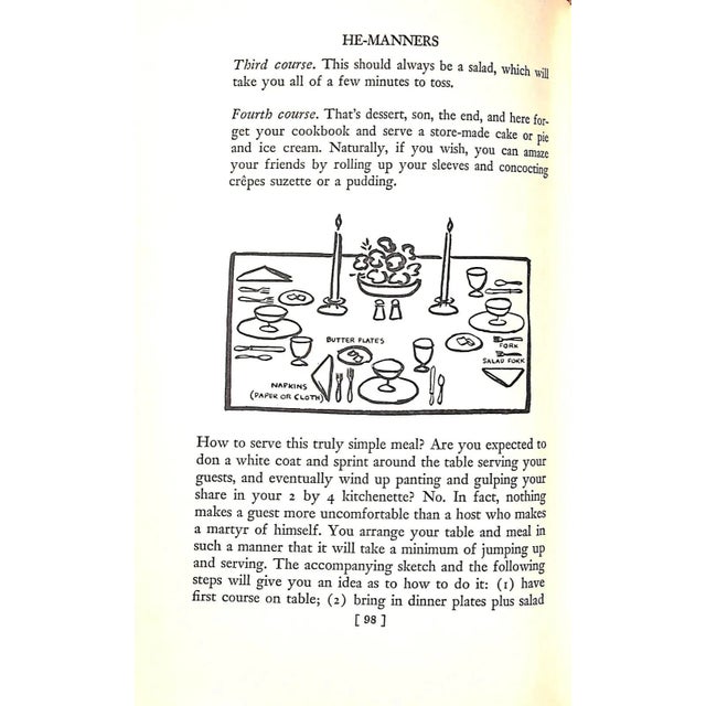 1950s "He-Manners: Young Man's Book of Etiquette" 1954 Loeb, Robert H. Jr. For Sale - Image 5 of 9