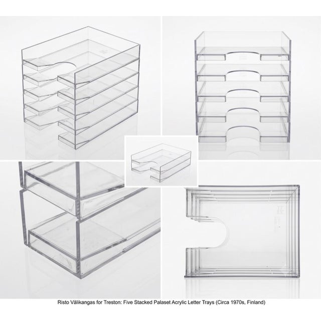 Designed for Treston's iconic Palaset line in Finland,, the modular trays featured here are at the intersection Space Age...