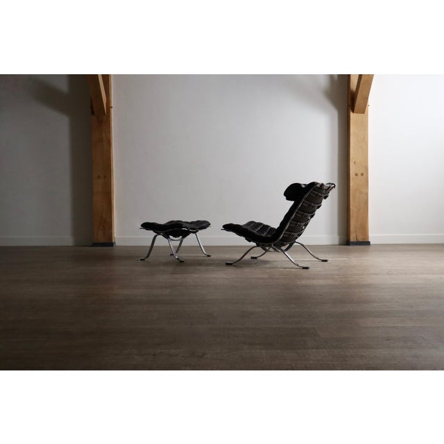 Set of Ari Lounge Chair and Ottoman by Arne Norell for Arne Norell Ab, Sweden, 1966 For Sale - Image 9 of 14