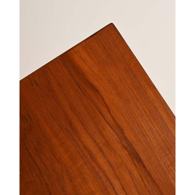 Scandinavian Teak Desk with 6 Drawers, 1960s For Sale - Image 11 of 12
