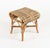 Mid-Century Rattan and Bamboo Stool, 1960s For Sale - Image 4 of 17