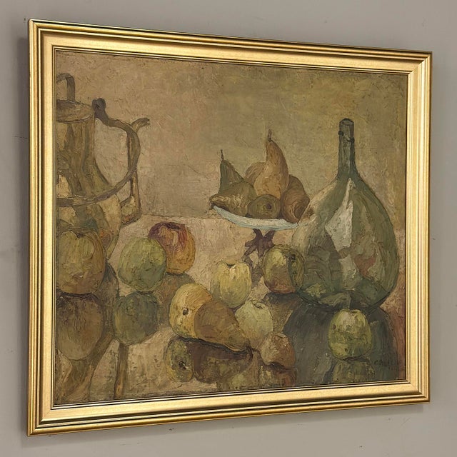 Framed Oil Painting on Canvas by Gustave Camus (1914-1984) 'Still Life' For Sale - Image 4 of 17