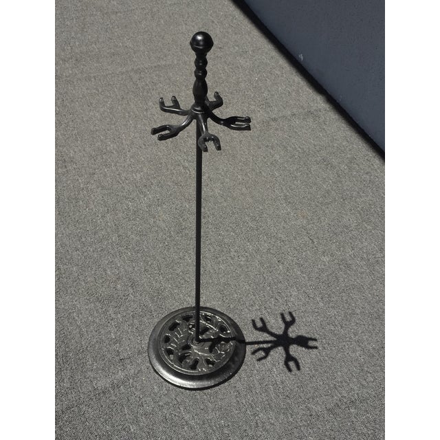 Set of Four Black Fireplace Tools For Sale - Image 12 of 12