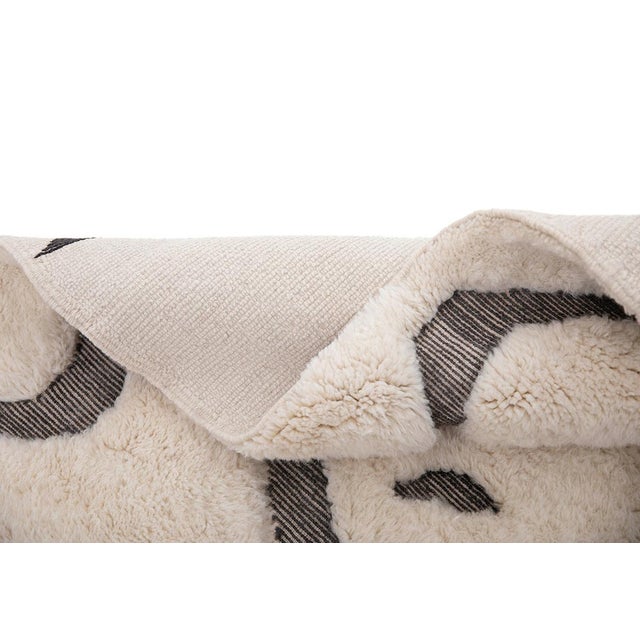 Hand-Knotted Wool Rug by Azele Studio For Sale - Image 9 of 11