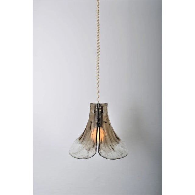 Mid-Century Modern Vintage Murano Glass Flower Lamp from Kalmar Franken For Sale - Image 3 of 11