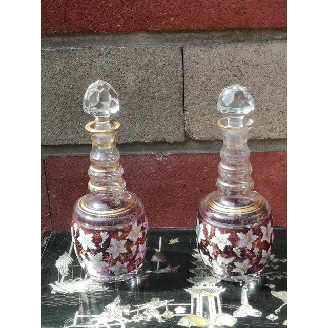 Purple Gold crystal decanter Wine decanter Lemonade Grape decor Wine pitcher Decanter whiskey Wine gift Holiday table...