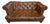 Rare Iconic Vintage Cocheo Brothers Chesterfield Tufted Leather Loveseat Sofa For Sale