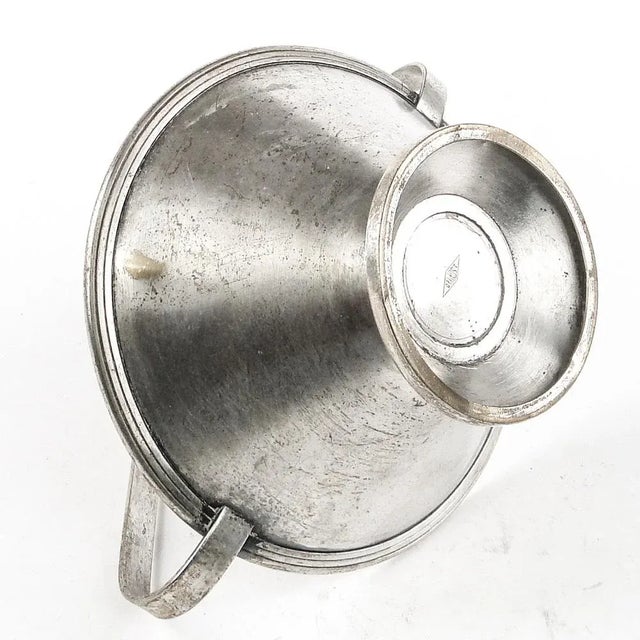Metal Art Deco Sugar Bowl from Sopyło, Poland, 1930s For Sale - Image 7 of 10