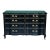 1970's High Gloss Black Lacquered French Provincial Dresser of Nine Drawers For Sale