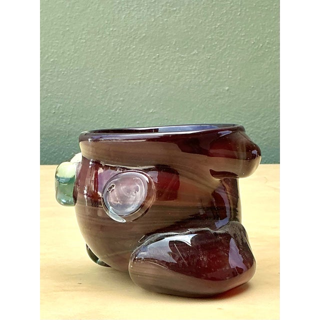 Contemporary Vintage Original Art Glass Bowl For Sale - Image 3 of 12