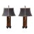 Frederick Cooper Chinoiserie Lacquer Table Lamps With Foo Dog Finials - a Pair For Sale