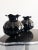 Art Deco Black Glass Vase by Edvin Ollers for Elme Glasbruk, Sweden, 1920s-1930s For Sale - Image 3 of 8