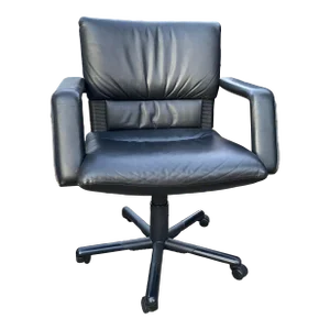 Vintage Mario Bellini Leather Swivel Chair for Vitra
